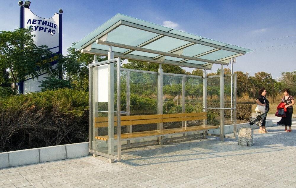 Bus stops and billboards